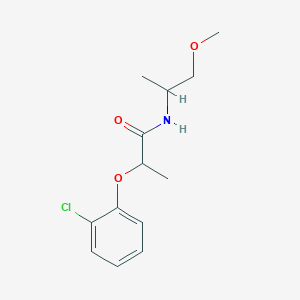 molecular formula C13H18ClNO3 B4840015 2-(2-chlorophenoxy)-N-(2-methoxy-1-methylethyl)propanamide 