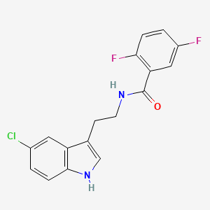 molecular formula C17H13ClF2N2O B4840110 N-[2-(5-chloro-1H-indol-3-yl)ethyl]-2,5-difluorobenzamide 
