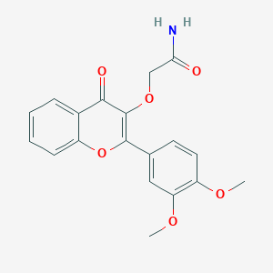 molecular formula C19H17NO6 B4840159 2-{[2-(3,4-dimethoxyphenyl)-4-oxo-4H-chromen-3-yl]oxy}acetamide 