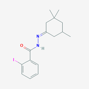 molecular formula C16H21IN2O B4840269 2-iodo-N'-(3,3,5-trimethylcyclohexylidene)benzohydrazide 