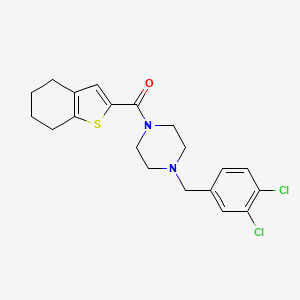 molecular formula C20H22Cl2N2OS B4840326 1-(3,4-dichlorobenzyl)-4-(4,5,6,7-tetrahydro-1-benzothien-2-ylcarbonyl)piperazine 