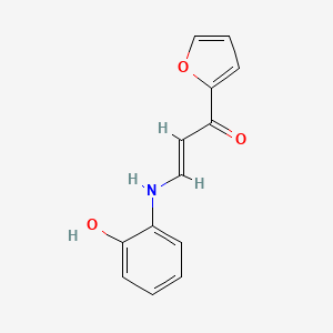 molecular formula C13H11NO3 B4840369 1-(2-furyl)-3-[(2-hydroxyphenyl)amino]-2-propen-1-one 