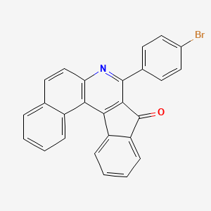 molecular formula C26H14BrNO B4840384 8-(4-bromophenyl)-9H-benzo[f]indeno[2,1-c]quinolin-9-one 