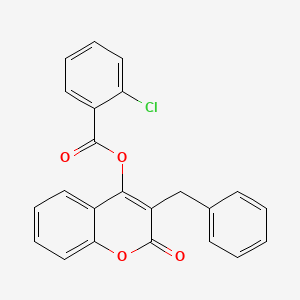 molecular formula C23H15ClO4 B4840407 3-benzyl-2-oxo-2H-chromen-4-yl 2-chlorobenzoate 