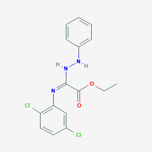 molecular formula C16H15Cl2N3O2 B4840420 ethyl [(2,5-dichlorophenyl)amino](phenylhydrazono)acetate 