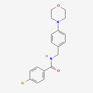 molecular formula C18H19BrN2O2 B4840422 4-bromo-N-[4-(4-morpholinyl)benzyl]benzamide 