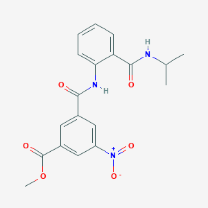 molecular formula C19H19N3O6 B4840424 methyl 3-[({2-[(isopropylamino)carbonyl]phenyl}amino)carbonyl]-5-nitrobenzoate 