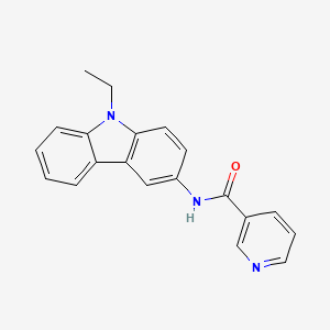 molecular formula C20H17N3O B4840455 N-(9-ethyl-9H-carbazol-3-yl)nicotinamide 