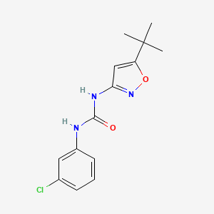 molecular formula C14H16ClN3O2 B4840489 N-(5-tert-butyl-3-isoxazolyl)-N'-(3-chlorophenyl)urea CAS No. 852670-31-6