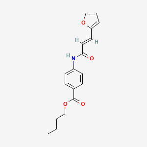 molecular formula C18H19NO4 B4840513 butyl 4-{[3-(2-furyl)acryloyl]amino}benzoate 