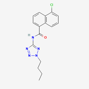 molecular formula C16H16ClN5O B4840521 N-(2-butyl-2H-tetrazol-5-yl)-5-chloro-1-naphthamide 