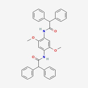 molecular formula C36H32N2O4 B4840530 N,N'-(2,5-dimethoxy-1,4-phenylene)bis(2,2-diphenylacetamide) 