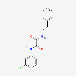 molecular formula C16H15ClN2O2 B4840587 N-(3-chlorophenyl)-N'-(2-phenylethyl)ethanediamide 