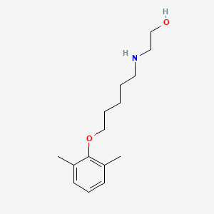 molecular formula C15H25NO2 B4840610 2-{[5-(2,6-dimethylphenoxy)pentyl]amino}ethanol 