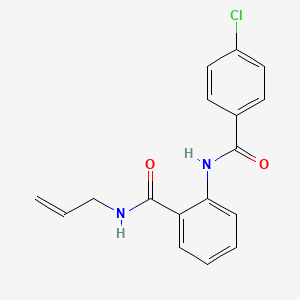 molecular formula C17H15ClN2O2 B4840637 N-allyl-2-[(4-chlorobenzoyl)amino]benzamide 