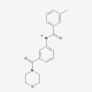 molecular formula C19H20N2O3 B4840698 3-methyl-N-[3-(4-morpholinylcarbonyl)phenyl]benzamide 