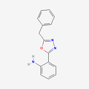molecular formula C15H13N3O B4840729 2-(5-benzyl-1,3,4-oxadiazol-2-yl)aniline 