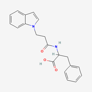 molecular formula C20H20N2O3 B4840732 N-[3-(1H-indol-1-yl)propanoyl]phenylalanine 