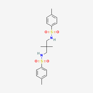 molecular formula C19H26N2O4S2 B4840748 N-(2,2-dimethyl-3-{[(4-methylphenyl)sulfonyl]amino}propyl)-4-methylbenzenesulfonamide 