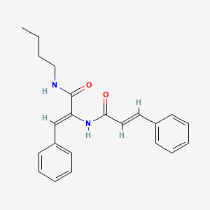 molecular formula C22H24N2O2 B4840785 N-butyl-2-(cinnamoylamino)-3-phenylacrylamide 