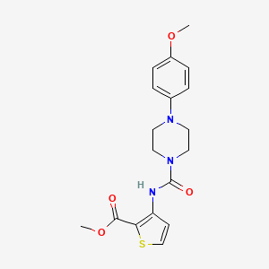 molecular formula C18H21N3O4S B4840818 methyl 3-({[4-(4-methoxyphenyl)-1-piperazinyl]carbonyl}amino)-2-thiophenecarboxylate 