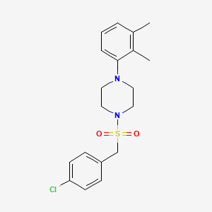 molecular formula C19H23ClN2O2S B4840821 1-[(4-chlorobenzyl)sulfonyl]-4-(2,3-dimethylphenyl)piperazine 