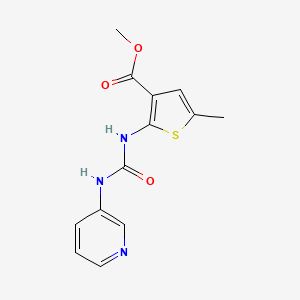 molecular formula C13H13N3O3S B4840865 methyl 5-methyl-2-{[(3-pyridinylamino)carbonyl]amino}-3-thiophenecarboxylate CAS No. 777874-77-8