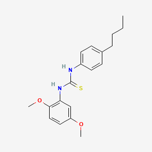 molecular formula C19H24N2O2S B4841096 N-(4-butylphenyl)-N'-(2,5-dimethoxyphenyl)thiourea 