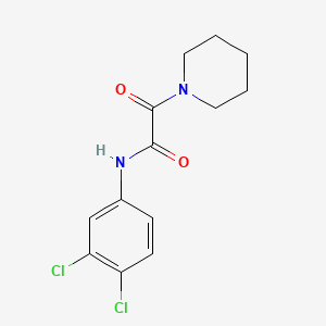 N-(3,4-dichlorophenyl)-2-oxo-2-(1-piperidinyl)acetamide