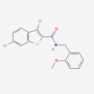molecular formula C17H13Cl2NO2S B4841114 3,6-dichloro-N-(2-methoxybenzyl)-1-benzothiophene-2-carboxamide 