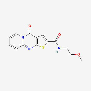 molecular formula C14H13N3O3S B4841157 N-(2-methoxyethyl)-4-oxo-4H-pyrido[1,2-a]thieno[2,3-d]pyrimidine-2-carboxamide 