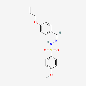 molecular formula C17H18N2O4S B4841173 N'-[4-(allyloxy)benzylidene]-4-methoxybenzenesulfonohydrazide 