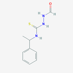 2-formyl-N-(1-phenylethyl)hydrazinecarbothioamide