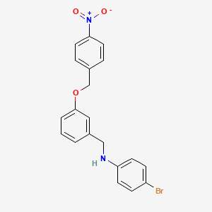 (4-bromophenyl){3-[(4-nitrobenzyl)oxy]benzyl}amine