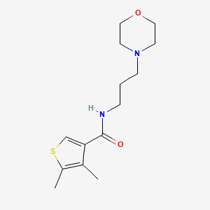 molecular formula C14H22N2O2S B4841308 4,5-dimethyl-N-[3-(4-morpholinyl)propyl]-3-thiophenecarboxamide 