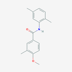molecular formula C17H19NO2 B4841333 N-(2,5-dimethylphenyl)-4-methoxy-3-methylbenzamide 