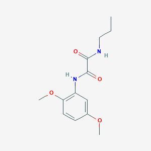 molecular formula C13H18N2O4 B4841336 N-(2,5-dimethoxyphenyl)-N'-propylethanediamide 