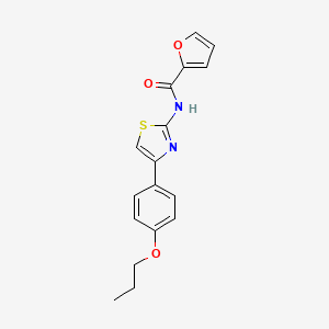 molecular formula C17H16N2O3S B4841341 N-[4-(4-propoxyphenyl)-1,3-thiazol-2-yl]-2-furamide 