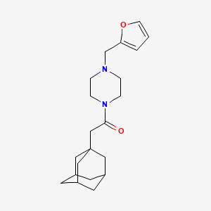 molecular formula C21H30N2O2 B4841373 1-(1-adamantylacetyl)-4-(2-furylmethyl)piperazine 