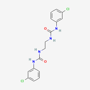molecular formula C16H16Cl2N4O2 B4841388 N',N'''-1,2-ethanediylbis[N-(3-chlorophenyl)urea] CAS No. 131568-01-9