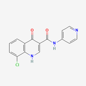 8-chloro-4-hydroxy-N-4-pyridinyl-3-quinolinecarboxamide