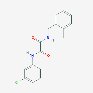 molecular formula C16H15ClN2O2 B4841462 N-(3-chlorophenyl)-N'-(2-methylbenzyl)ethanediamide 