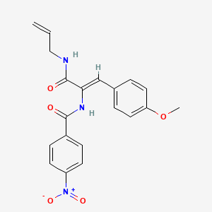 molecular formula C20H19N3O5 B4841567 N-[1-[(allylamino)carbonyl]-2-(4-methoxyphenyl)vinyl]-4-nitrobenzamide 