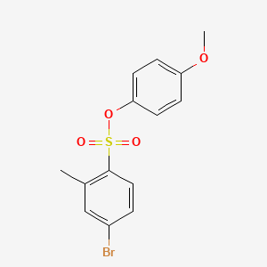 molecular formula C14H13BrO4S B4841594 4-methoxyphenyl 4-bromo-2-methylbenzenesulfonate 