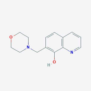 molecular formula C14H16N2O2 B048416 7-(吗啉-4-基甲基)喹啉-8-醇 CAS No. 112632-96-9