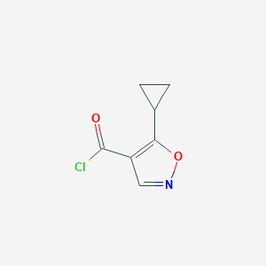 B048417 5-Cyclopropylisoxazole-4-carbonyl chloride CAS No. 124845-05-2