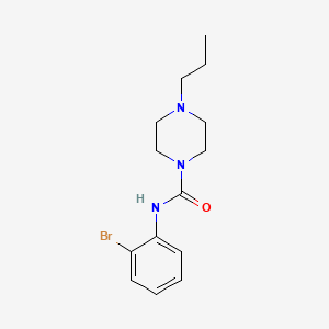 molecular formula C14H20BrN3O B4841718 N-(2-bromophenyl)-4-propyl-1-piperazinecarboxamide 