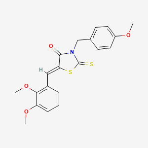 molecular formula C20H19NO4S2 B4841808 5-(2,3-dimethoxybenzylidene)-3-(4-methoxybenzyl)-2-thioxo-1,3-thiazolidin-4-one 