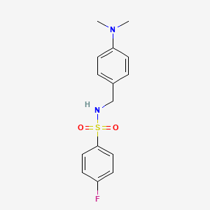 molecular formula C15H17FN2O2S B4841952 N-[4-(dimethylamino)benzyl]-4-fluorobenzenesulfonamide 