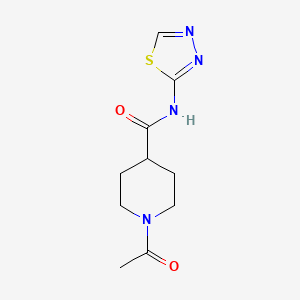 molecular formula C10H14N4O2S B4841981 1-acetyl-N-1,3,4-thiadiazol-2-yl-4-piperidinecarboxamide CAS No. 908544-80-9